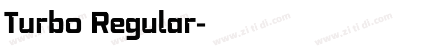 Turbo Regular字体转换
